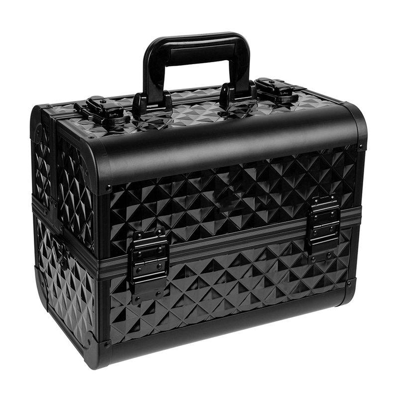 Professional Large Lockable Acrylic Vanity Makeup & Cosmetic Storage Display Case