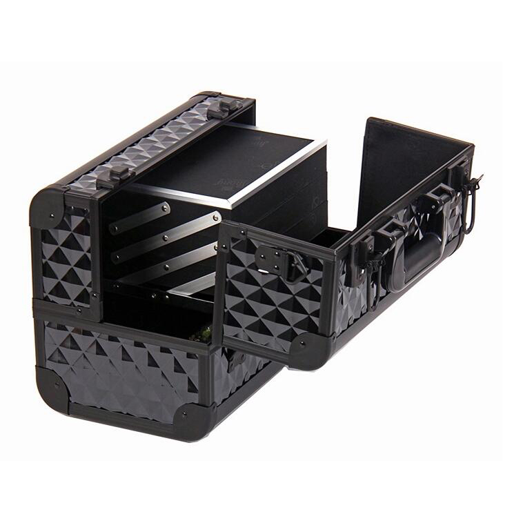 Professional Large Lockable Acrylic Vanity Makeup & Cosmetic Storage Display Case