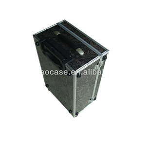 Printing sheet trolley bags handle,tempering glass case,case travel luggage with polyester and pocket inner