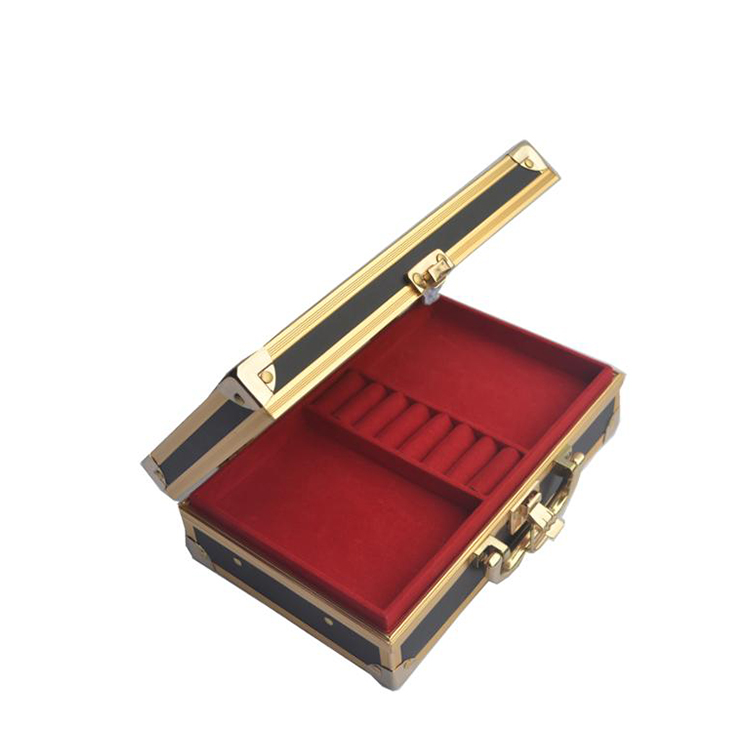 Custom Necklace Bracelet Ring Watch Jewellery Storage Leatherette Case With Mirror