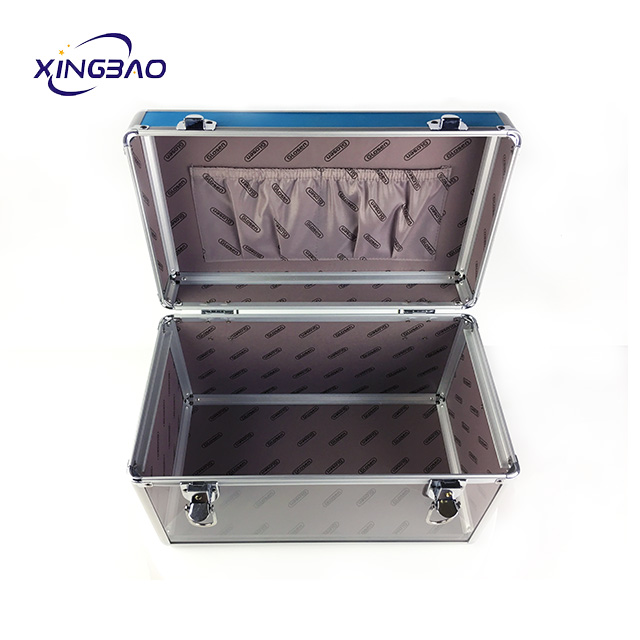 Red Cube Thick Clear Acrylic Display Storage Box Makeup Case For Aluminum cosmetic case  - 副本