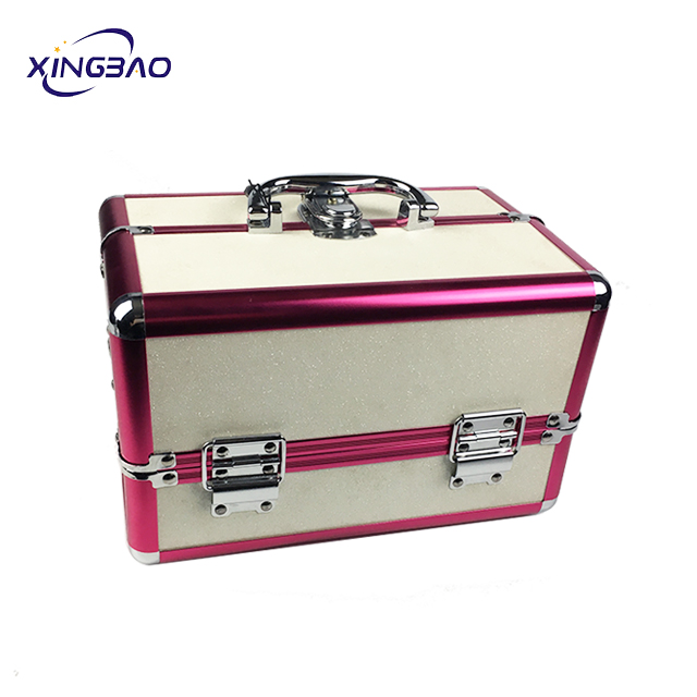 Fashion portable portable multi-function shiny makeup box