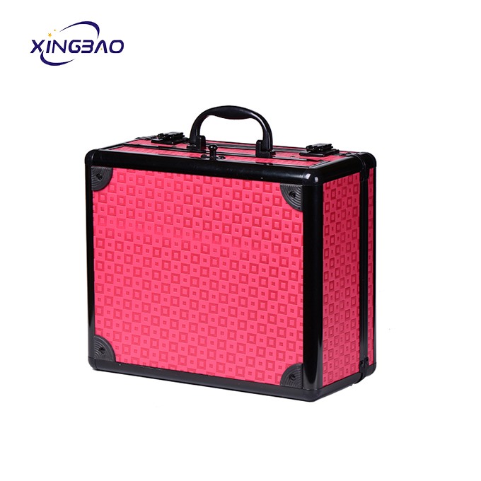 Beauty Hard Vanity Case, Portable Makeup Vanity Case With Mirror, Travel Cosmetic Organizer Makeup Artist Train Case