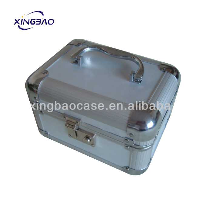 White cosmetic case distributor,ABS portable makeup vanity case,makeup case with mirror