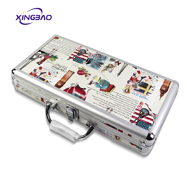 Fashion cheap wholesale organizer artist mirror bag makeup train case travel cosmetic case cosmetic case aluminum 