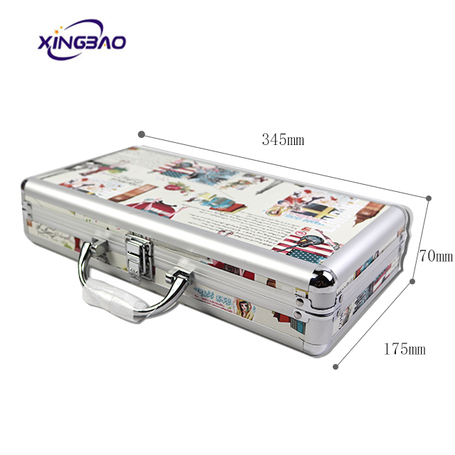 Fashion cheap wholesale organizer artist mirror bag makeup train case travel cosmetic case cosmetic case aluminum 