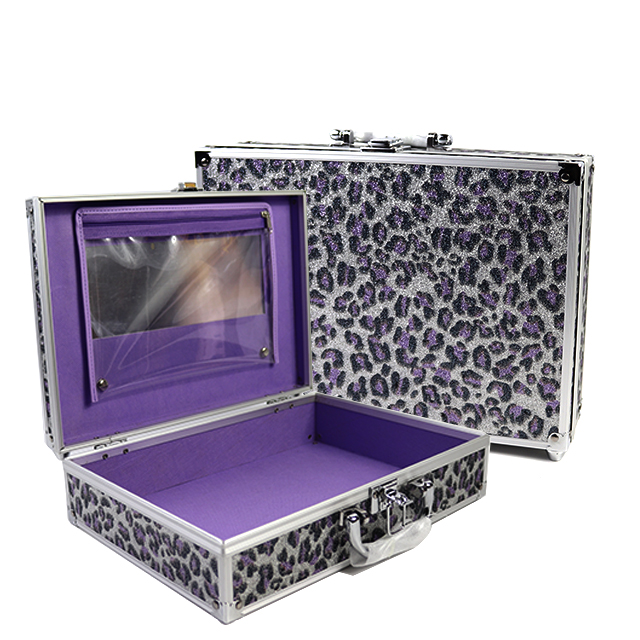 pvc cosmetic beauty  aluminum makeup cosmetic portable travel organizer  professional beauty cosmetic bags cases
