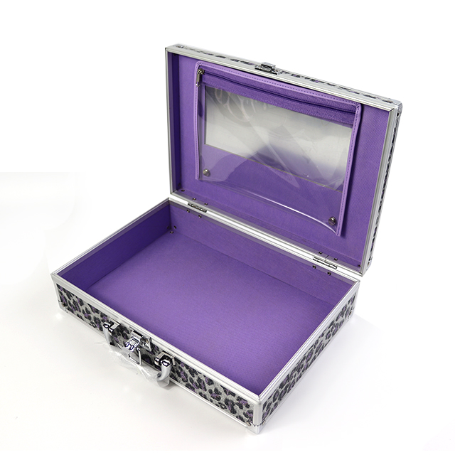 pvc cosmetic beauty  aluminum makeup cosmetic portable travel organizer  professional beauty cosmetic bags cases
