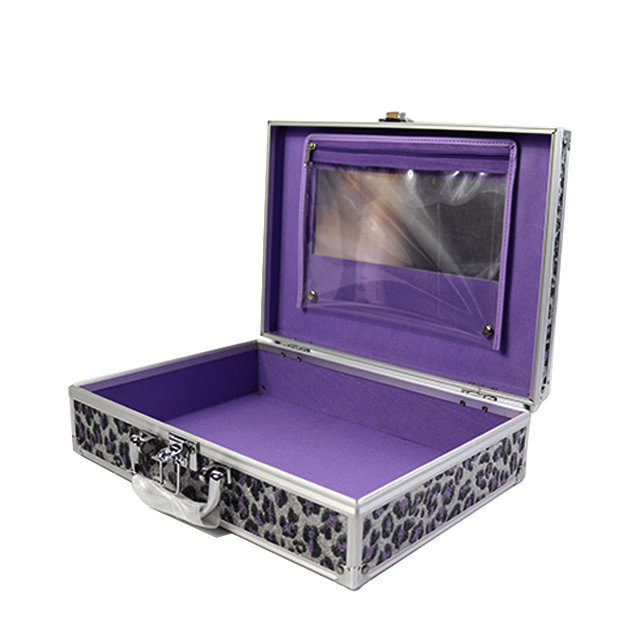 pvc cosmetic beauty  aluminum makeup cosmetic portable travel organizer  professional beauty cosmetic bags cases
