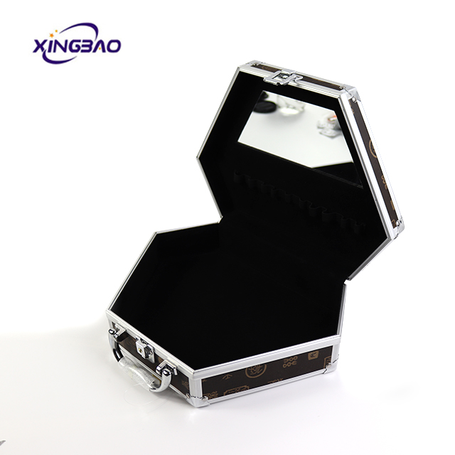 pvc cosmetic beauty  aluminum makeup cosmetic portable travel organizer  professional beauty cosmetic bags cases - 副本