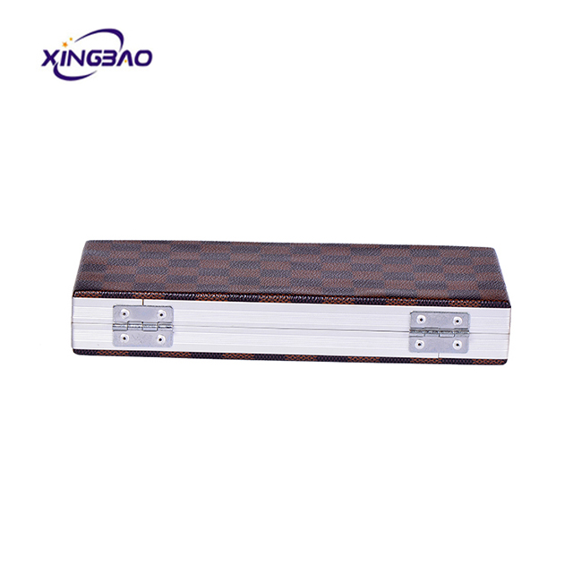 professional hairdressing clippers Custom PVC aluminum hairdressing hair stylist barber wooden leather scissor case 