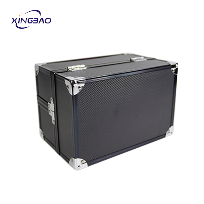 mini black   organizer cosmetic small  makeup box case portable makeup case ABS aluminum cosmetic case