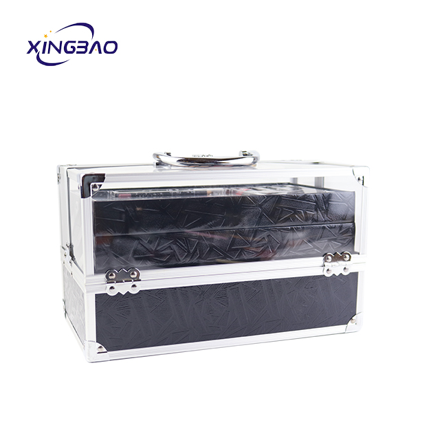 Cosmetic Make Up Complete Branded Cheap Makeup Kit  OEM Portable Women Aluminum Beauty Case Makeup Boxs