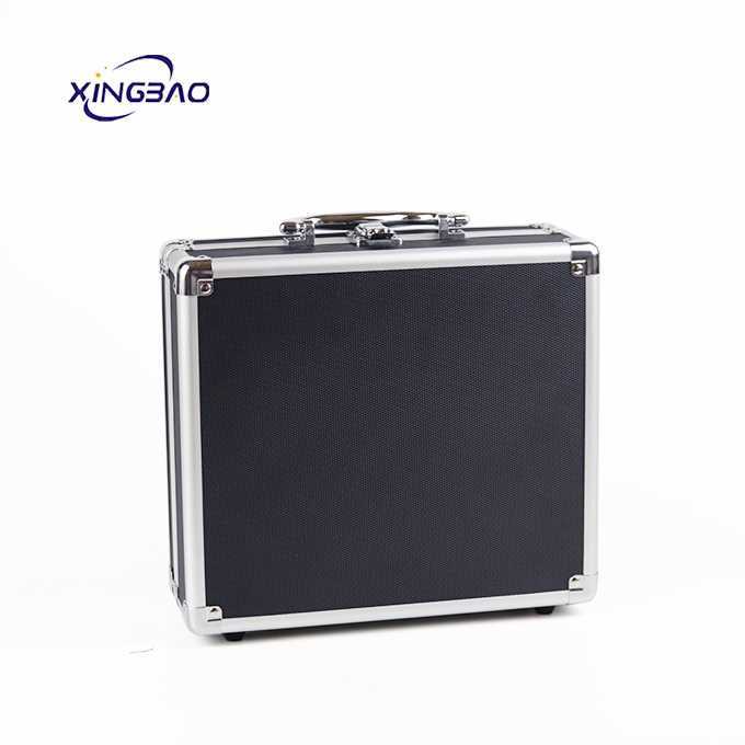 Black tool box Aluminum Case aluminum briefcase hard case with customized size and foam