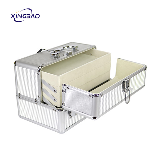 professional storage box  train case beauty  nail case  jewelry box cosmetic makeup aluminum case
