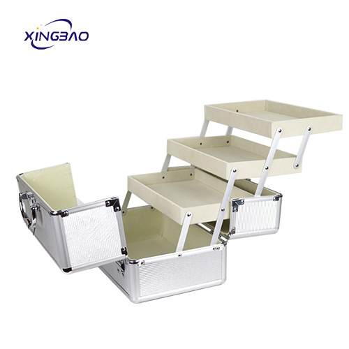 professional storage box  train case beauty  nail case  jewelry box cosmetic makeup aluminum case