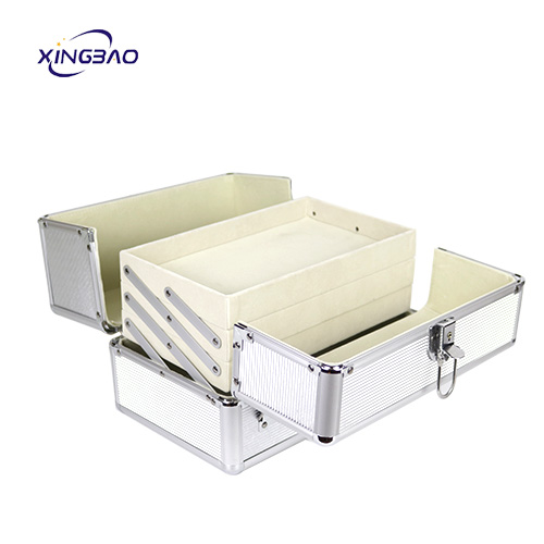 professional storage box  train case beauty  nail case  jewelry box cosmetic makeup aluminum case