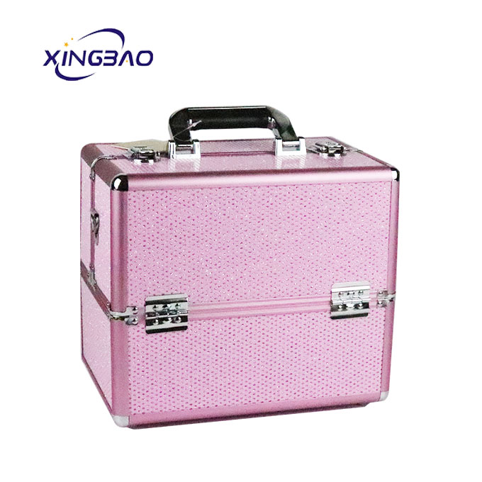 Amazon Pink Professional Artist Vanity Tropica  large  artist l Beauty Storage Cosmetic Boxes Organizer Makeup Case Aluminum