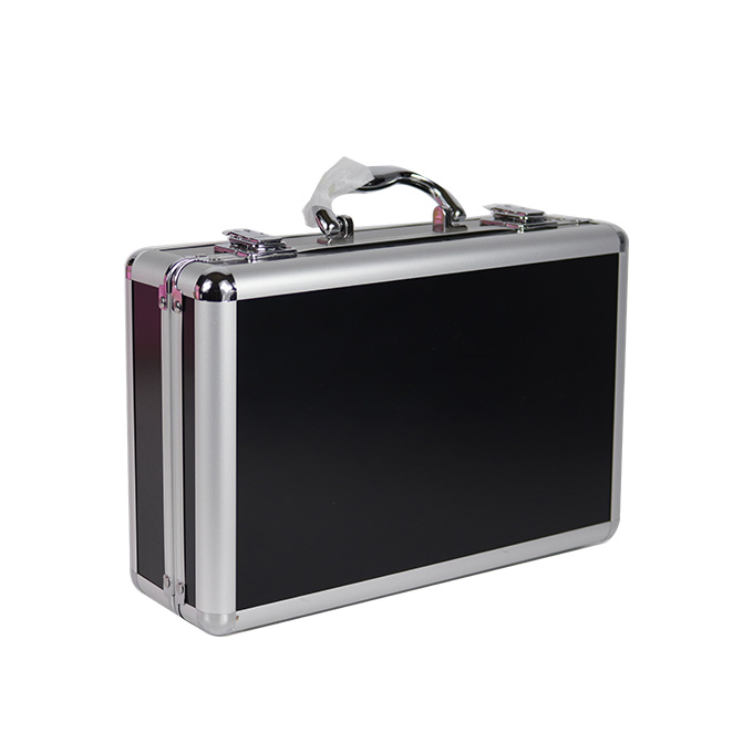 logo customization Travel makeup brush case Cosmetic brush packaging aluminum bag Cosmetic Boxes Organizer Makeup Case Aluminum